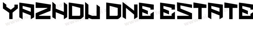 YAZHOU ONE ESTATE字体转换